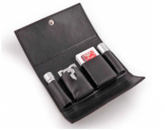 Maquinilla Merkur de Viaje - Desmontable Funda de Cuero