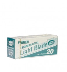 Cuchillas de Afeitar Feather - Light Blade - Dispensador 20 Cuchillas