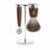 Set de Afeitado Clásico Mühle - Línea Rytmo Madera - Brocha de Tejón Gris y Maquinilla Clásica - comprar online elivelimenshop