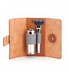 Funda Viaje Completa con Maquinilla y Brocha de Afeitar - Mühle